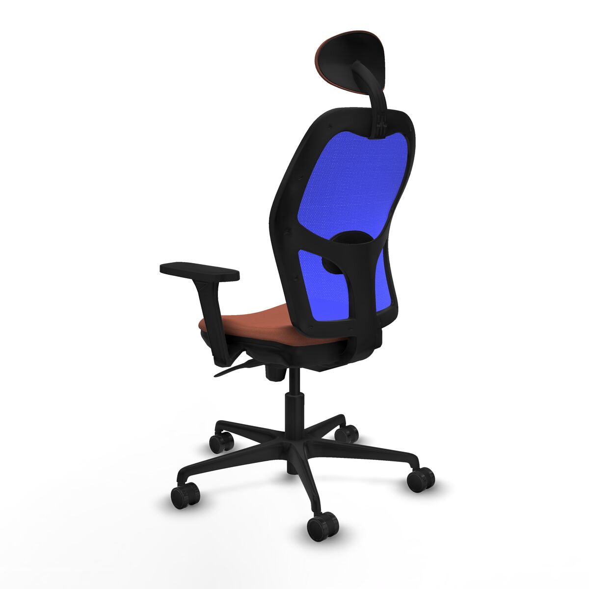 Silla de Oficina Piqueras y Crespo 3D036N1 Azul Marrón