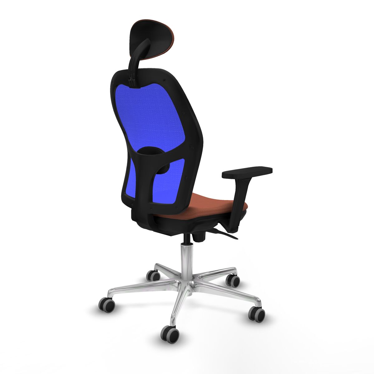 Silla de Oficina Piqueras y Crespo 3D086G1 Azul Marrón