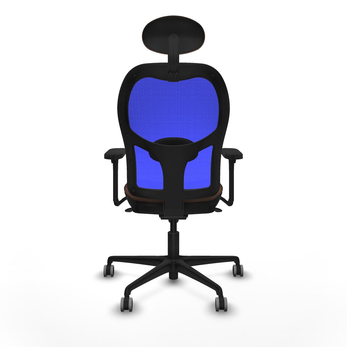 Silla de Oficina Piqueras y Crespo 3D036G1 Azul Marrón oscuro