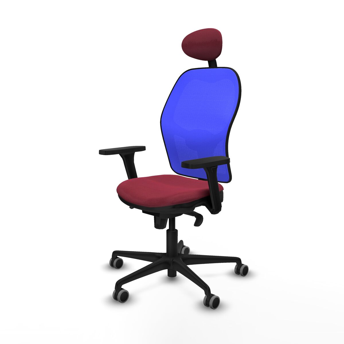 Silla de Oficina Piqueras y Crespo 3D036G1 Granate