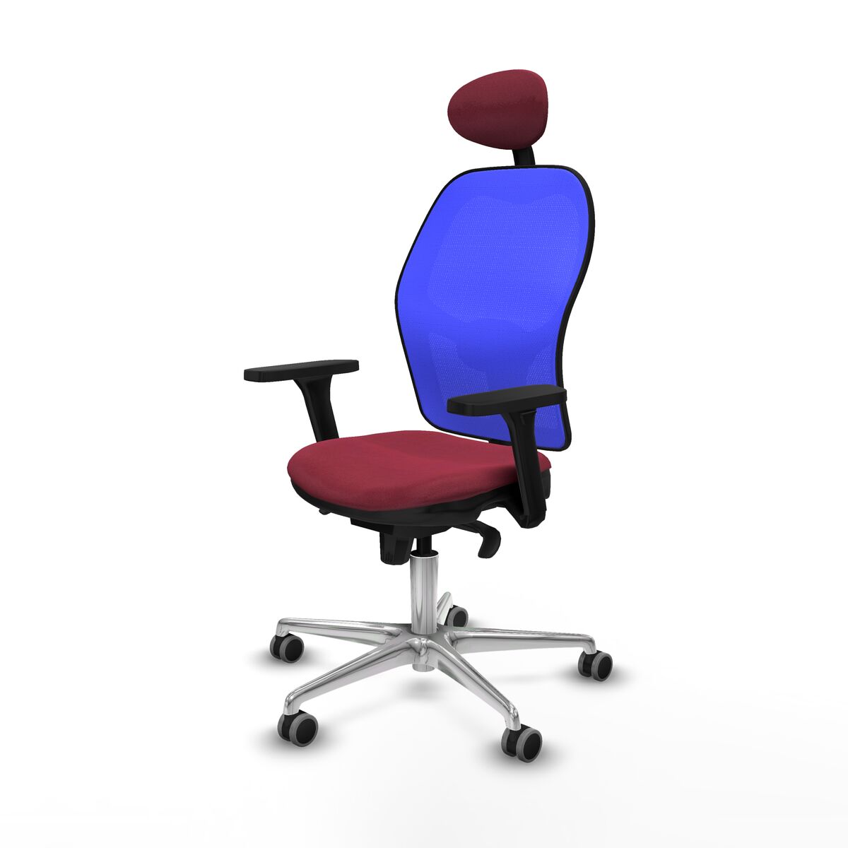 Silla de Oficina Piqueras y Crespo 3D086G1 Granate