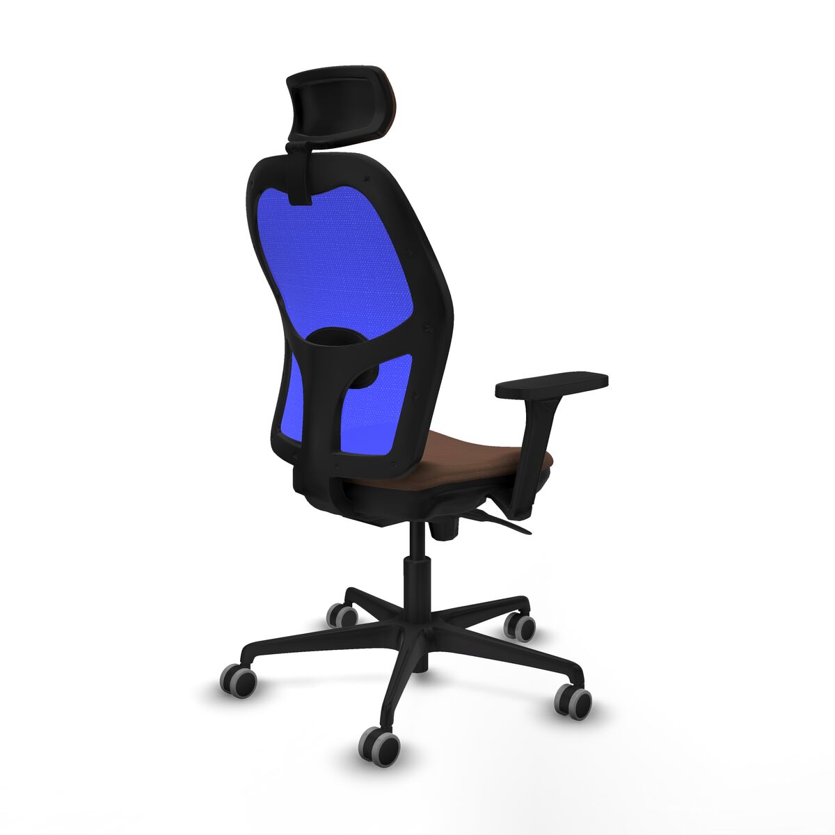 Silla de Oficina Piqueras y Crespo 3D036G2 Azul Marrón oscuro