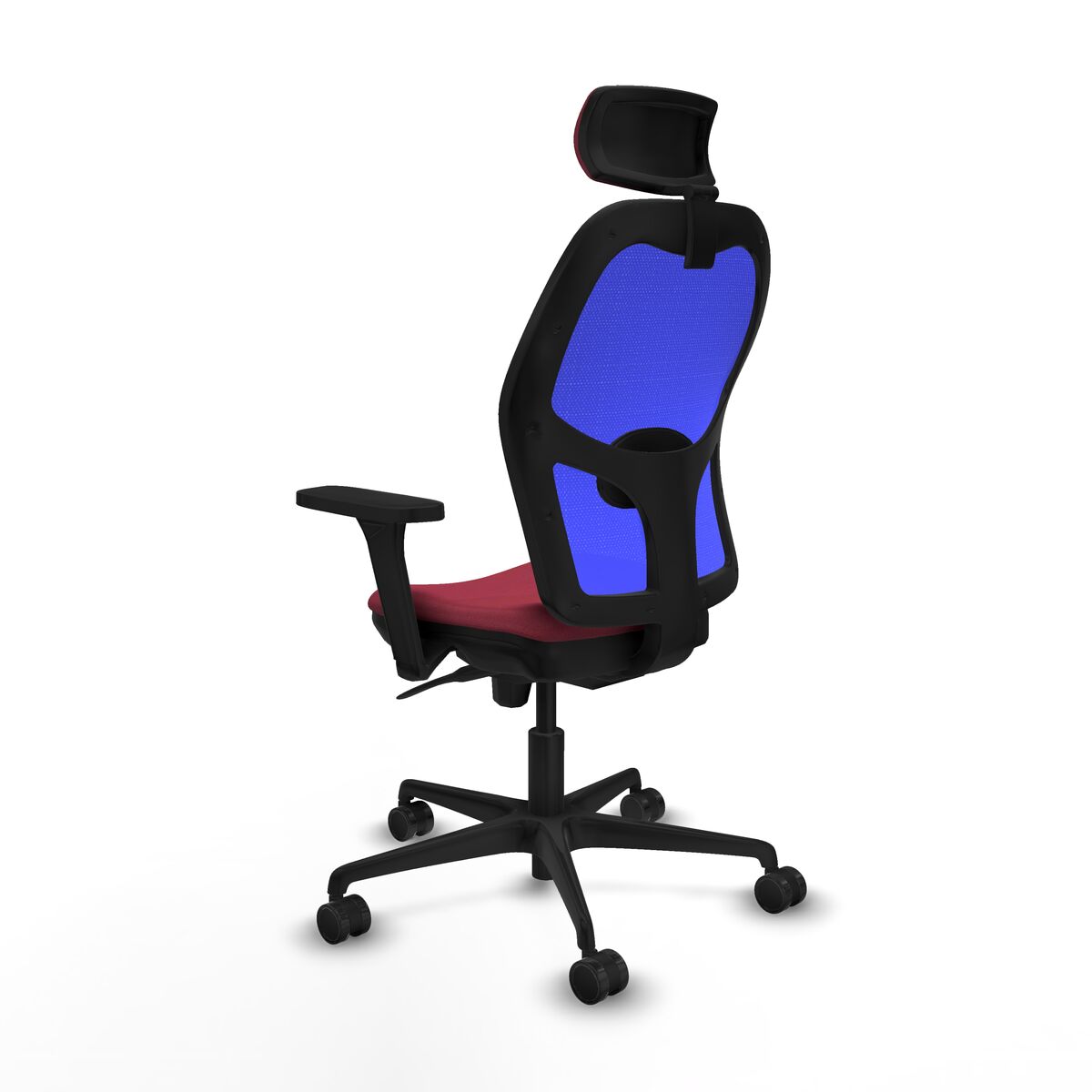 Silla de Oficina Piqueras y Crespo 3D036N2 Granate