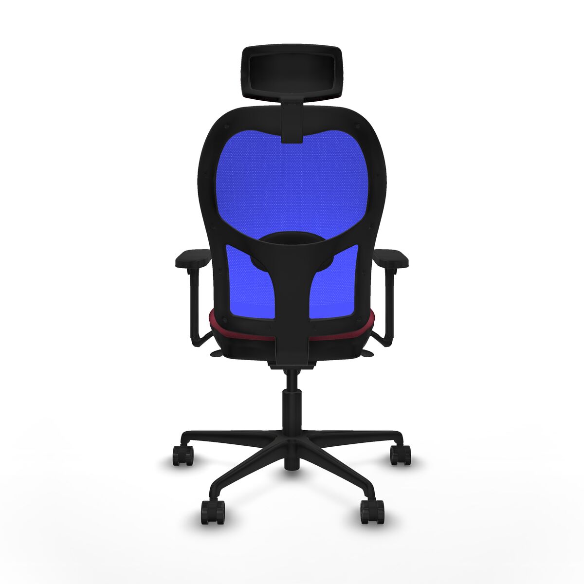 Silla de Oficina Piqueras y Crespo 3D036N2 Granate