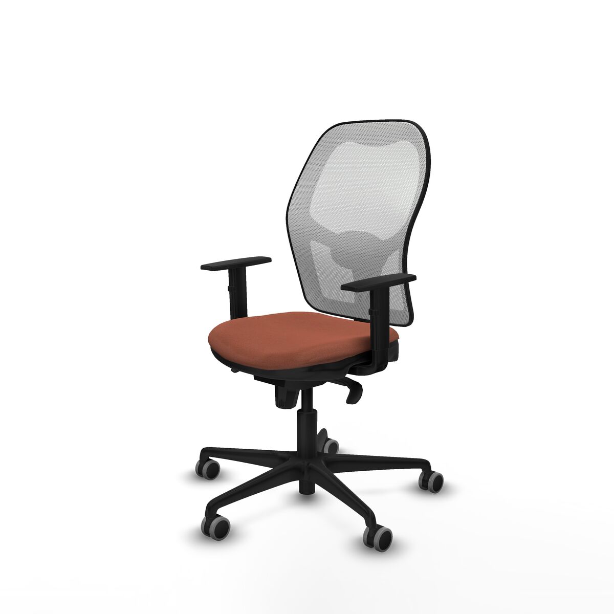 Silla de Oficina Piqueras y Crespo 1D036G0 Blanco Marrón