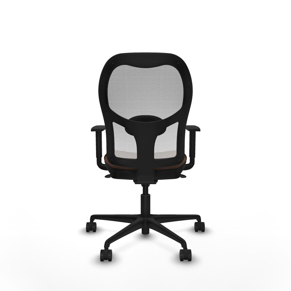 Silla de Oficina Piqueras y Crespo 1D036N0 Blanco Marrón oscuro