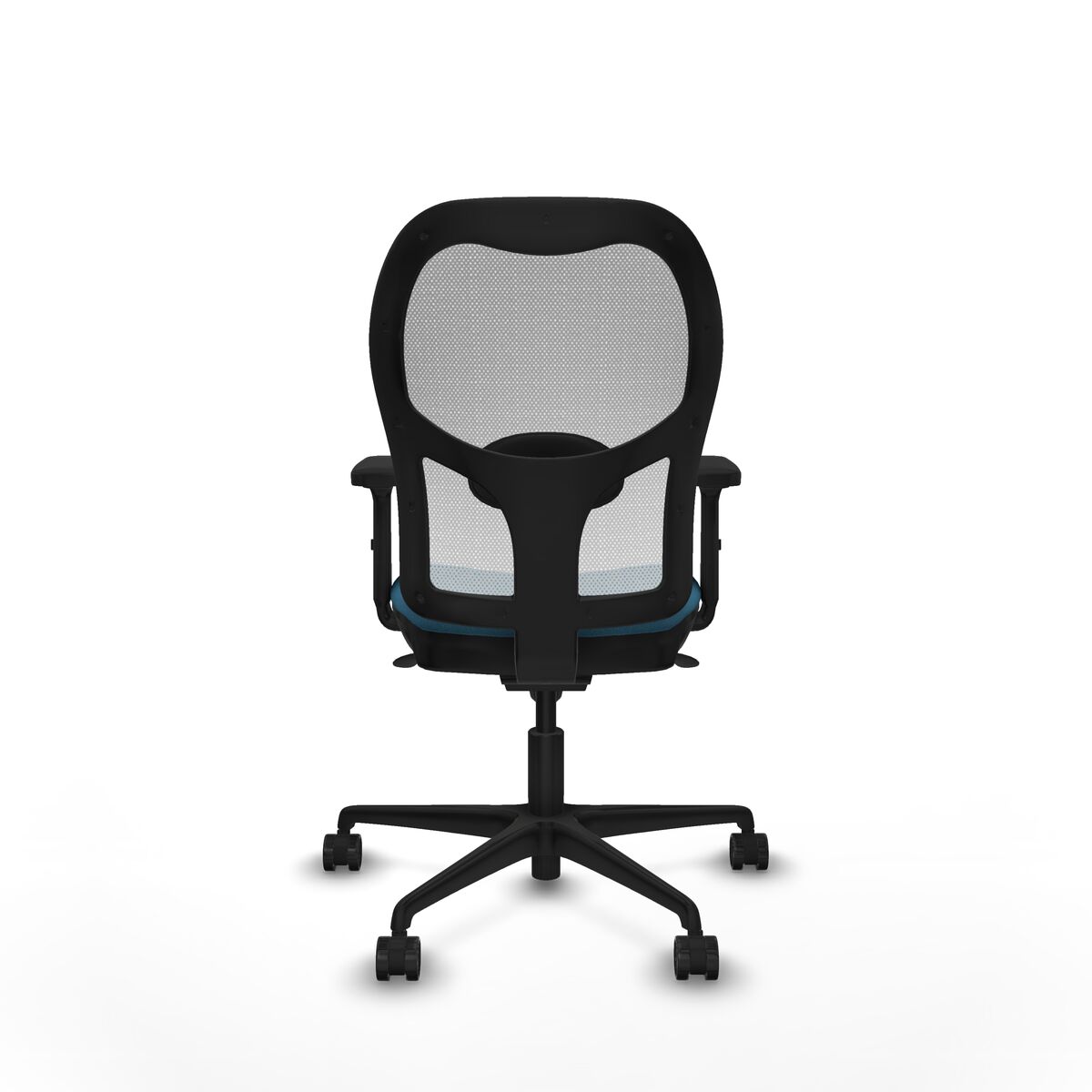 Silla de Oficina Piqueras y Crespo 2D036N0 Blanco Verde petróleo