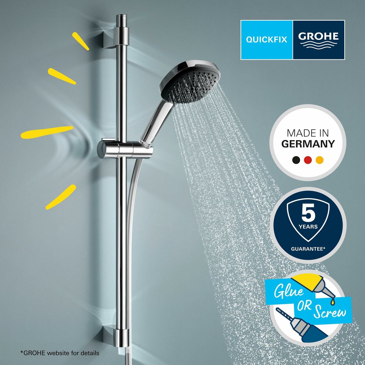 Set de Ducha Grohe Vitalio Comfort 110 26398001 Metal