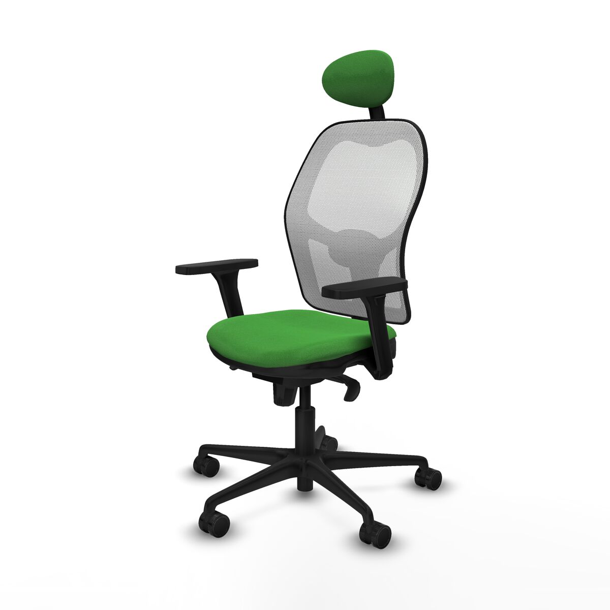Silla de Oficina con Cabecero Piqueras y Crespo 3D036N1 Verde