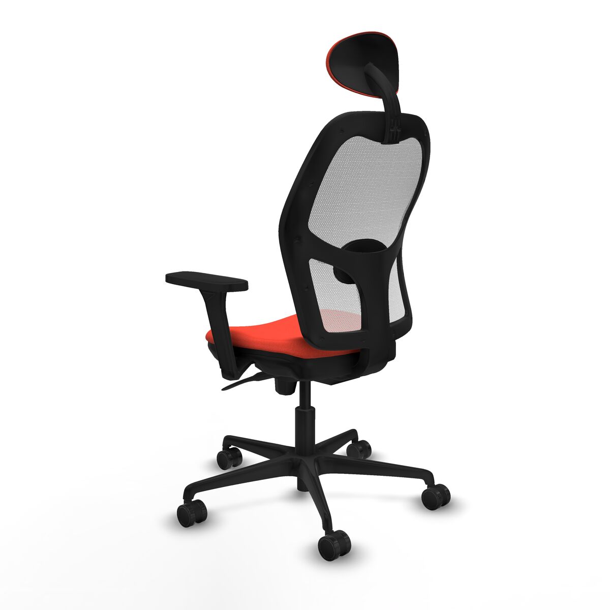 Silla de Oficina con Cabecero Piqueras y Crespo 3D036N1 Naranja Oscuro