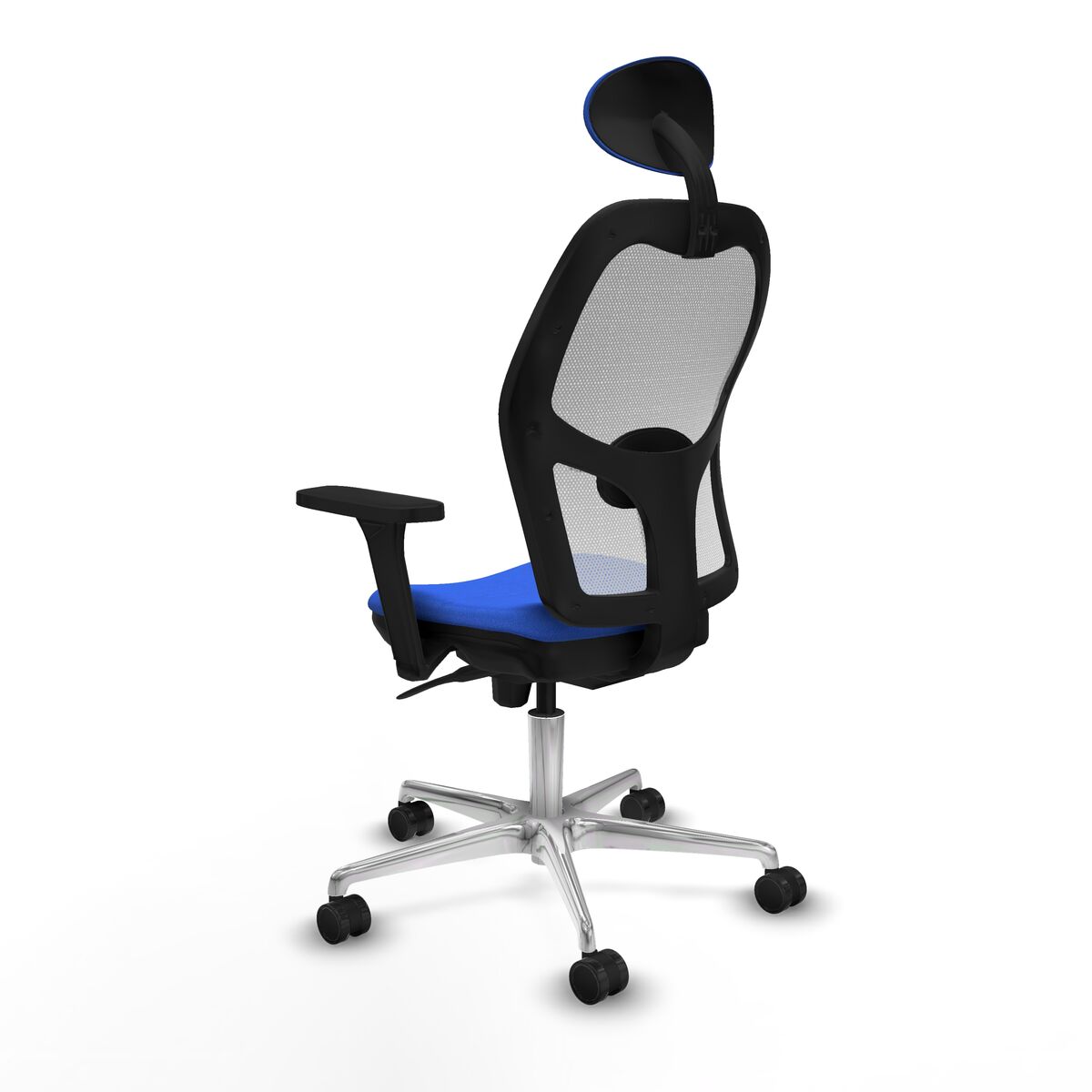 Silla de Oficina con Cabecero Piqueras y Crespo 3D086N1 Azul
