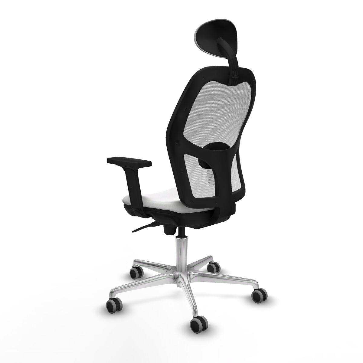 Silla de Oficina con Cabecero Piqueras y Crespo 2D086G1 Blanco