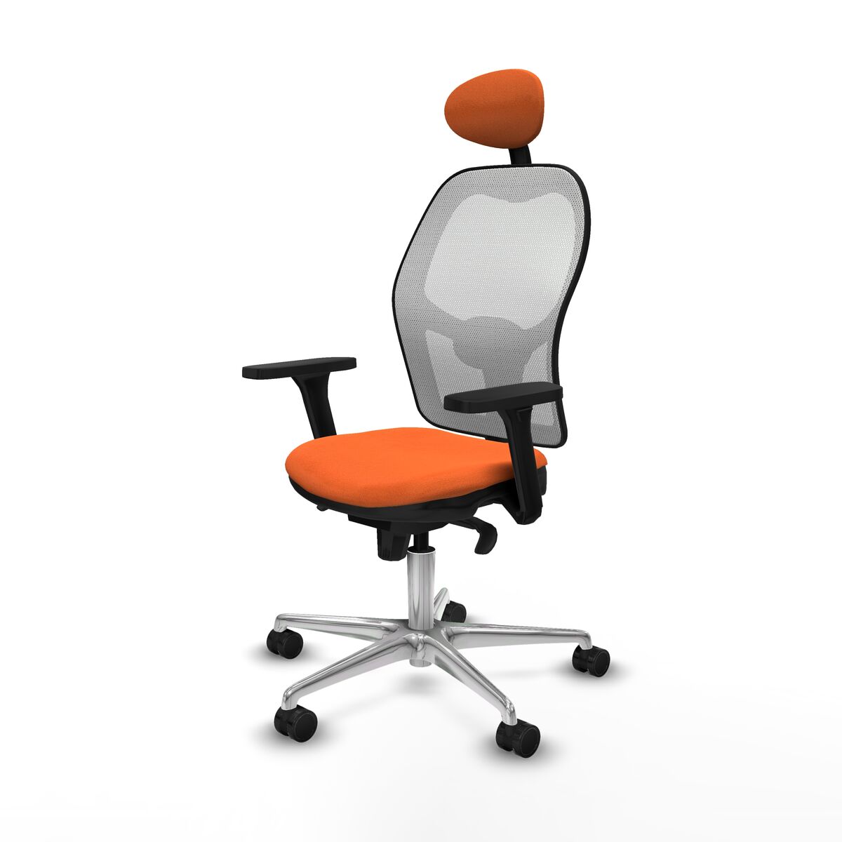 Silla de Oficina con Cabecero Piqueras y Crespo 3D086N1 Naranja