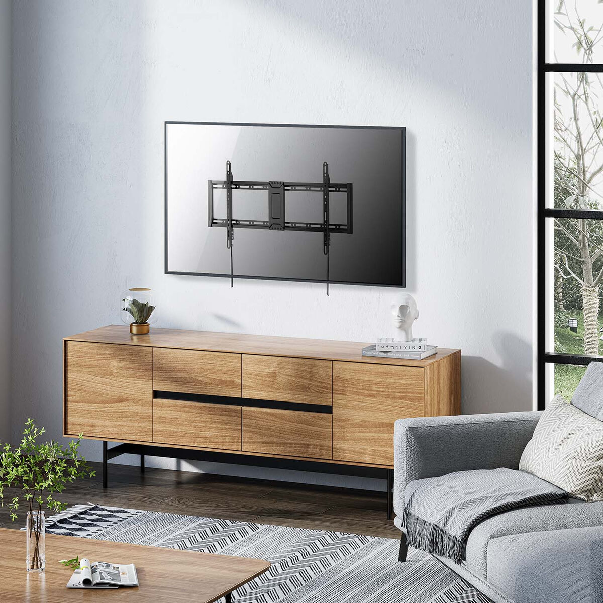 Soporte TV Aisens WT100T-367 43" 100" 75 Kg