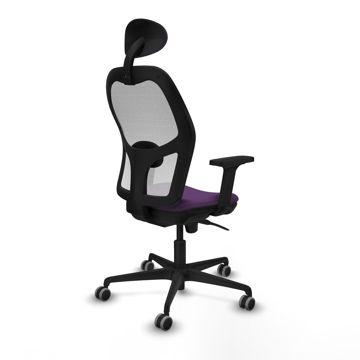Silla de Oficina con Cabecero Piqueras y Crespo 2D036G1 Morado
