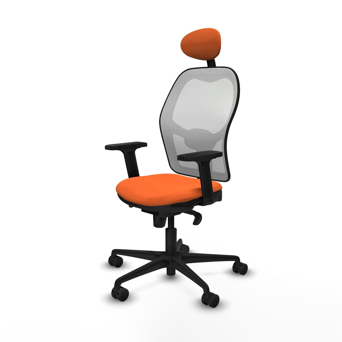Silla de Oficina con Cabecero Piqueras y Crespo 2D036N1 Naranja