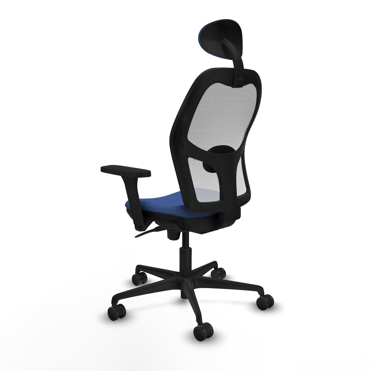 Silla de Oficina con Cabecero Piqueras y Crespo 3D036N1 Azul marino