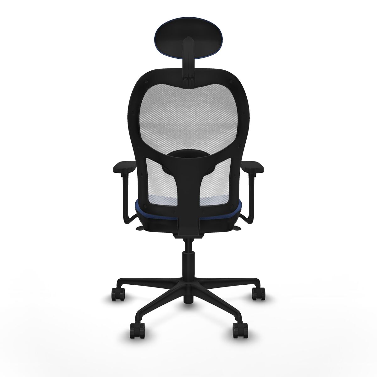 Silla de Oficina con Cabecero Piqueras y Crespo 3D036N1 Azul marino