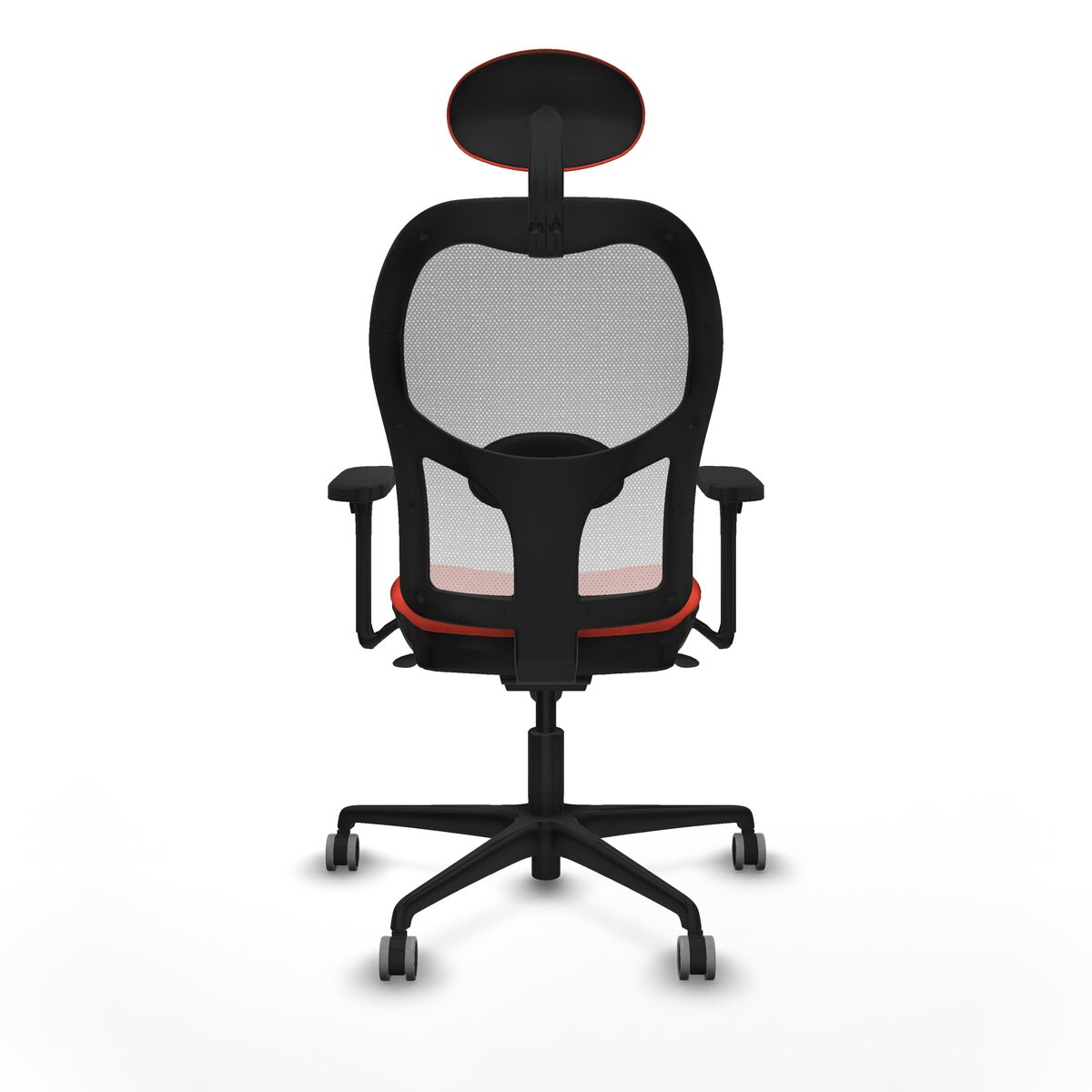 Silla de Oficina con Cabecero Piqueras y Crespo 3D036G1 Naranja Oscuro