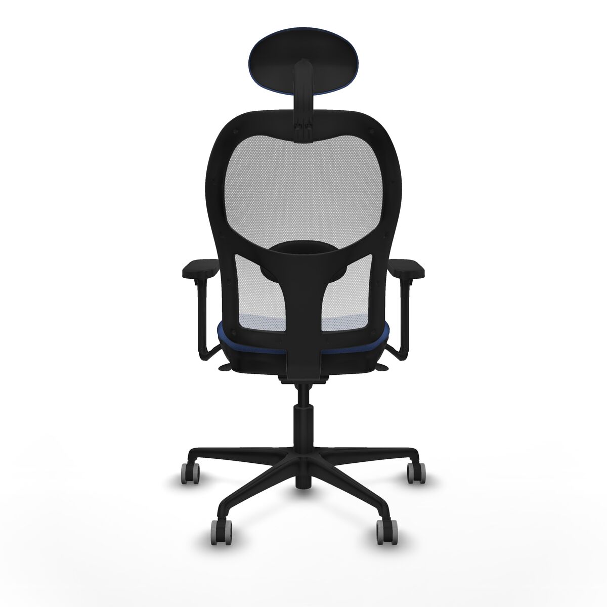 Silla de Oficina con Cabecero Piqueras y Crespo 3D036G1 Azul marino