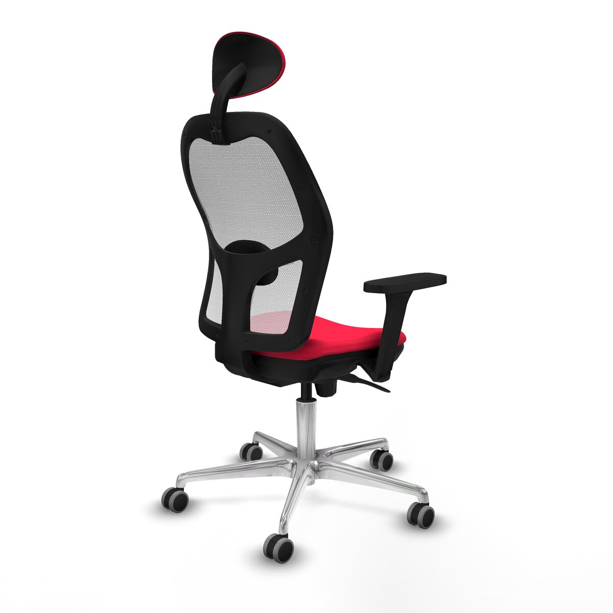Silla de Oficina con Cabecero Piqueras y Crespo 3D086G1 Rojo