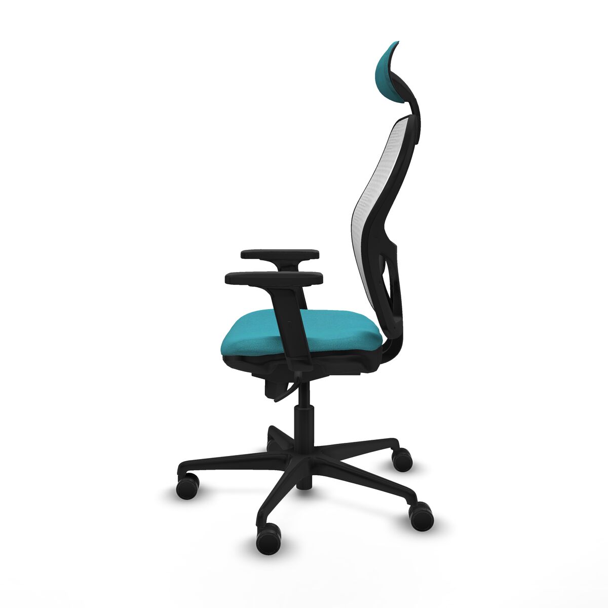 Silla de Oficina con Cabecero Piqueras y Crespo 2D036N1 Turquesa