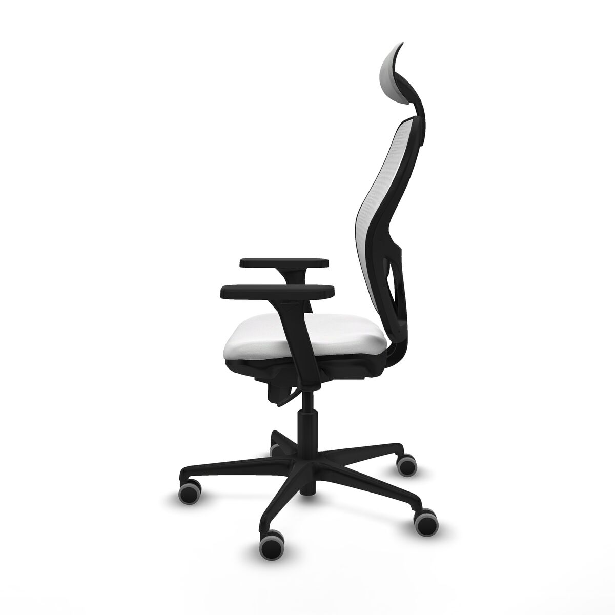 Silla de Oficina con Cabecero Piqueras y Crespo 3D036G1 Blanco