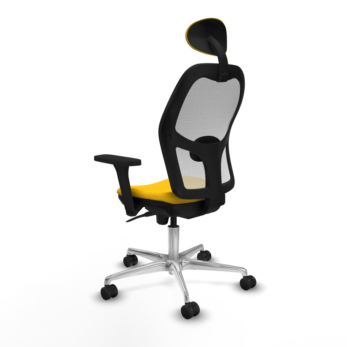 Silla de Oficina con Cabecero Piqueras y Crespo 3D086N1 Amarillo