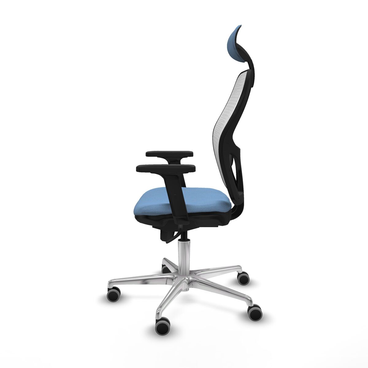Silla de Oficina con Cabecero Piqueras y Crespo 2D086G1 Azul cielo