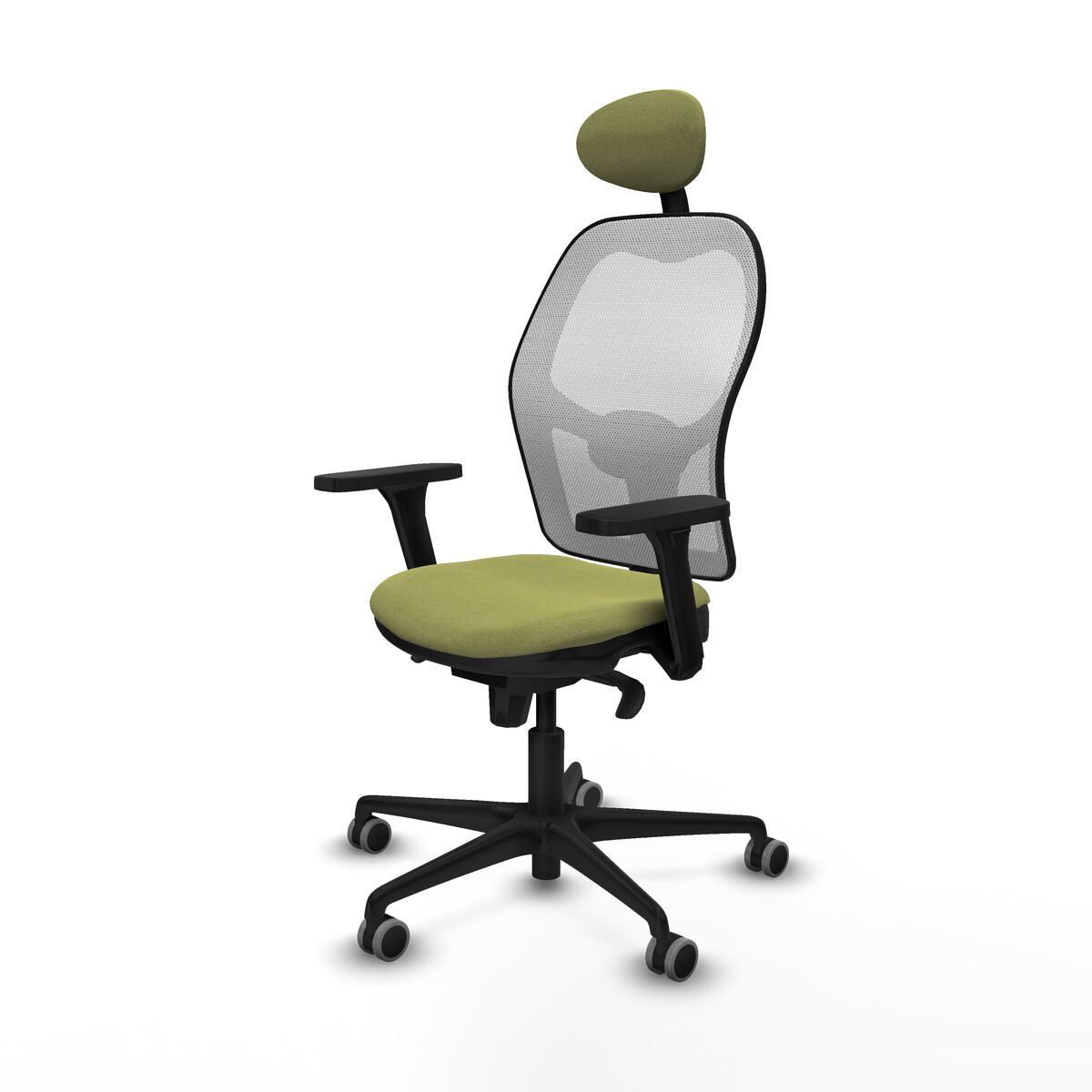 Silla de Oficina con Cabecero Piqueras y Crespo 3D036G1 Verde