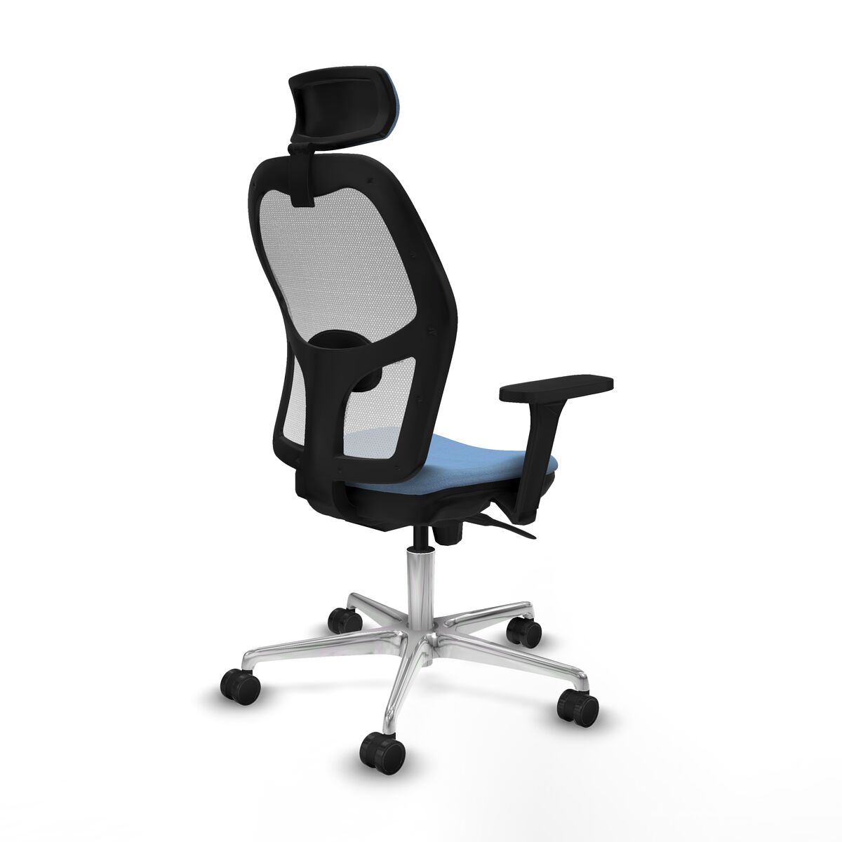 Silla de Oficina con Cabecero Piqueras y Crespo 3D086N2 Azul cielo