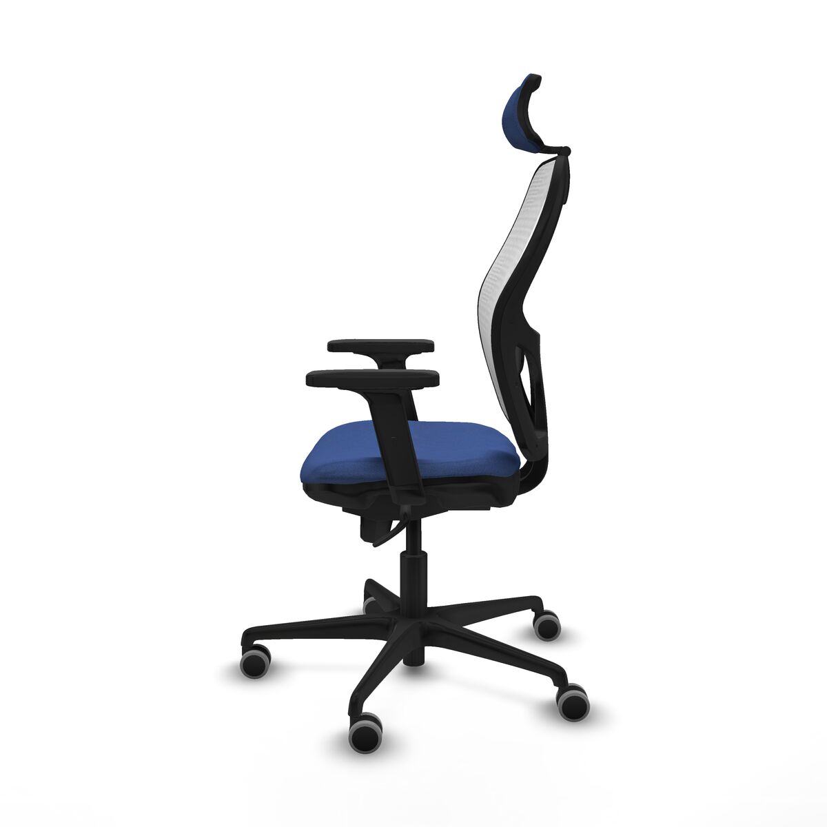 Silla de Oficina con Cabecero Piqueras y Crespo 2D036G2 Azul marino