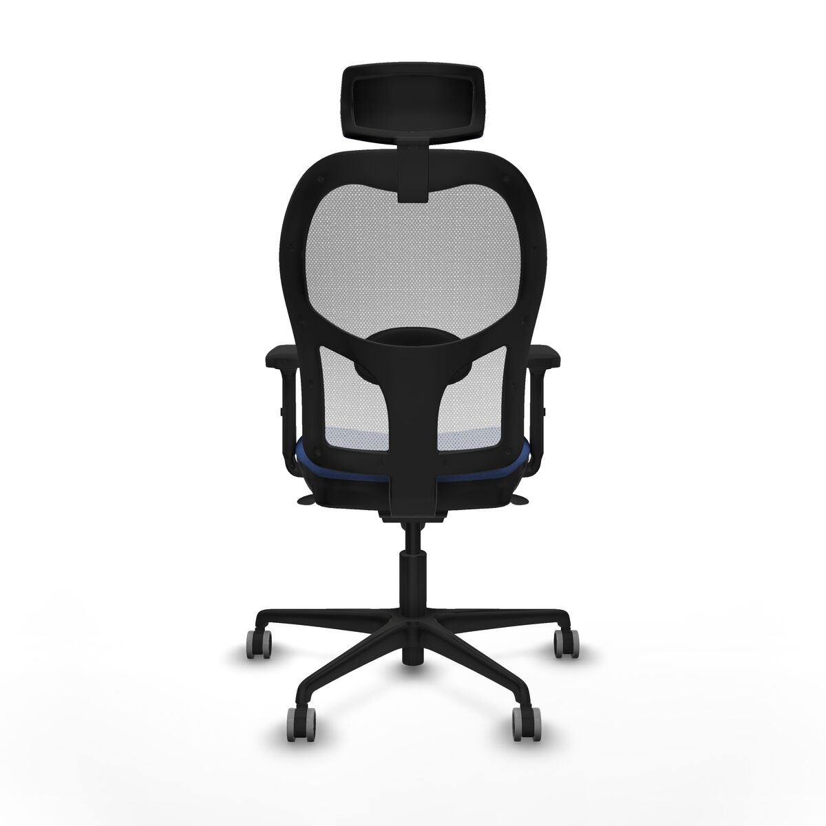 Silla de Oficina con Cabecero Piqueras y Crespo 2D036G2 Azul marino