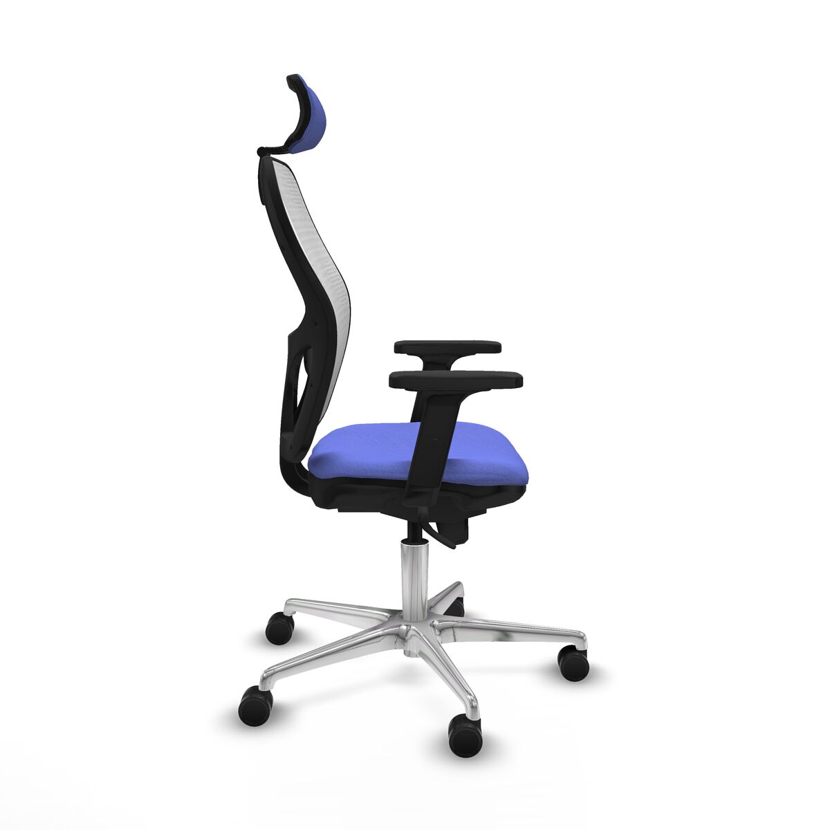 Silla de Oficina con Cabecero Piqueras y Crespo 2D086N2 Azul claro