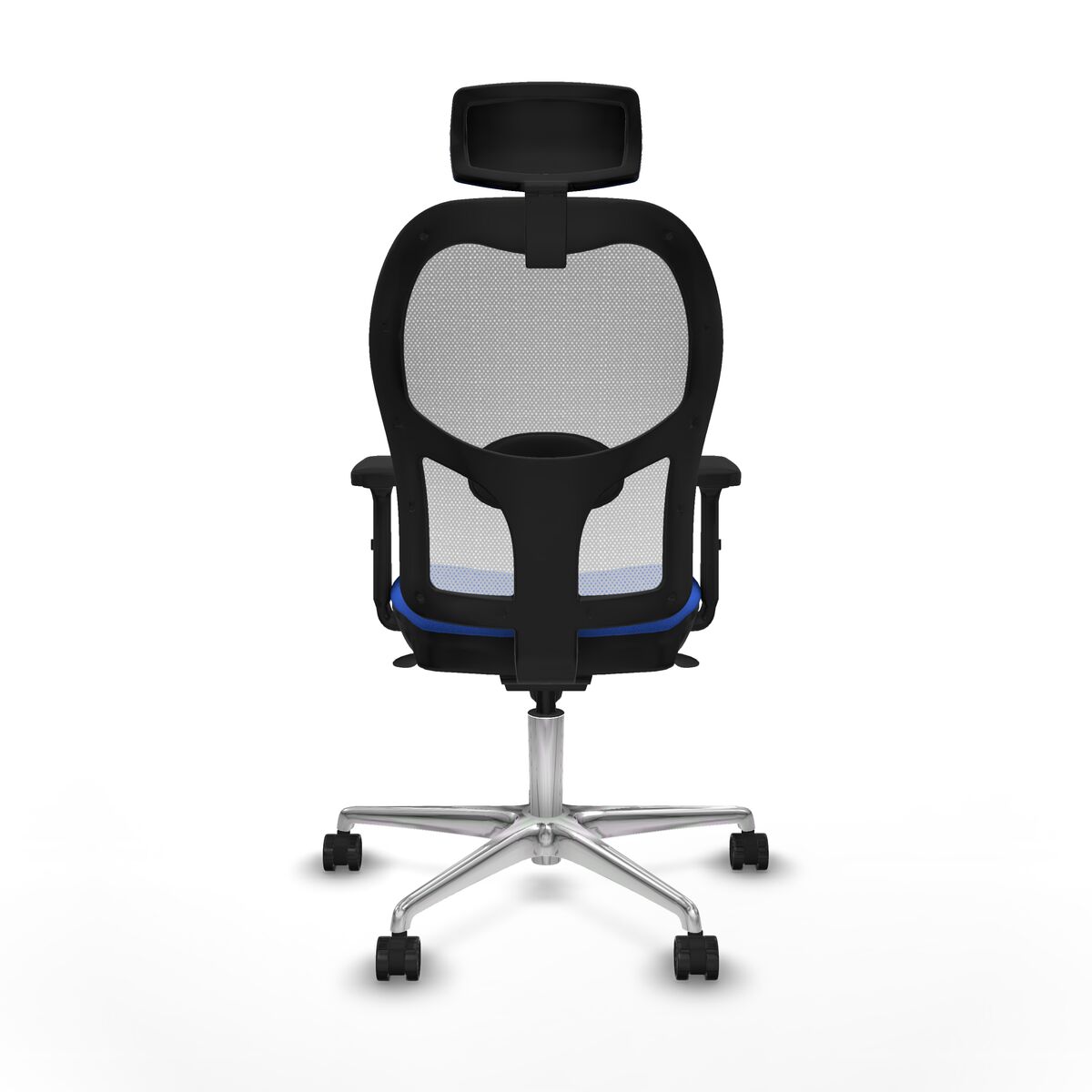 Silla de Oficina con Cabecero Piqueras y Crespo 2D086N2 Azul