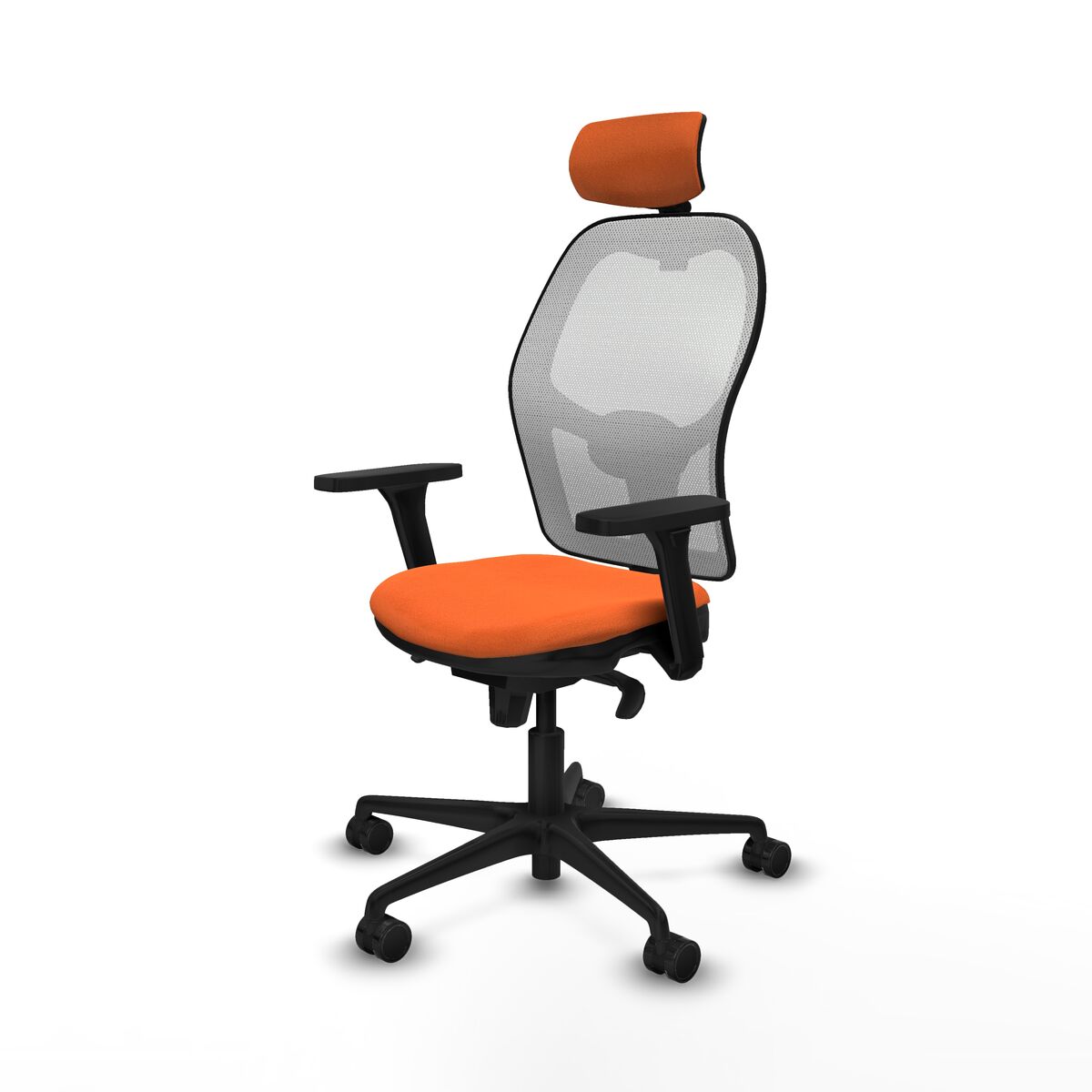 Silla de Oficina con Cabecero Piqueras y Crespo 3D036N2 Naranja