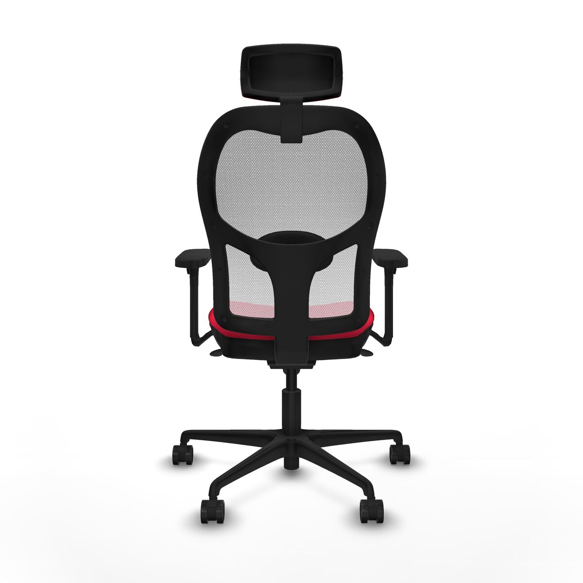 Silla de Oficina con Cabecero Piqueras y Crespo 3D036N2 Rojo