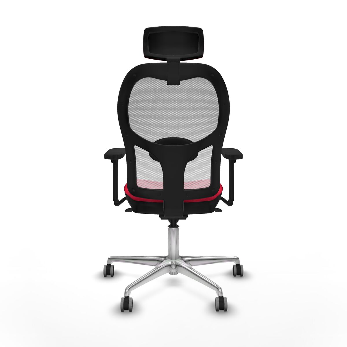 Silla de Oficina con Cabecero Piqueras y Crespo 3D086G2 Rojo