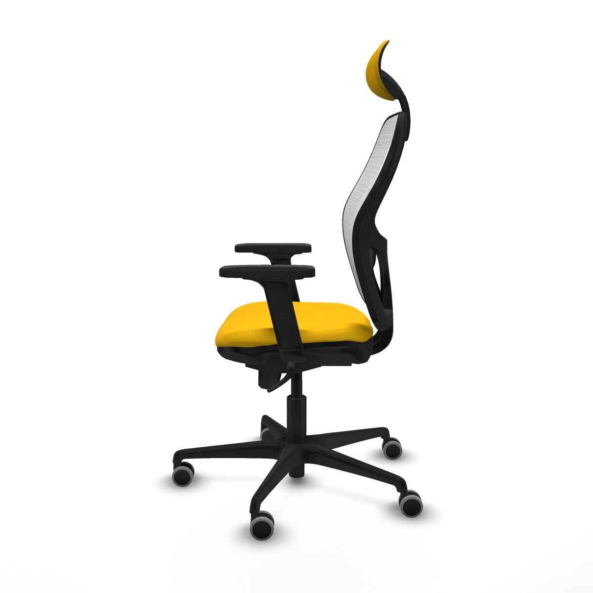 Silla de Oficina con Cabecero Piqueras y Crespo 2D036G1 Amarillo