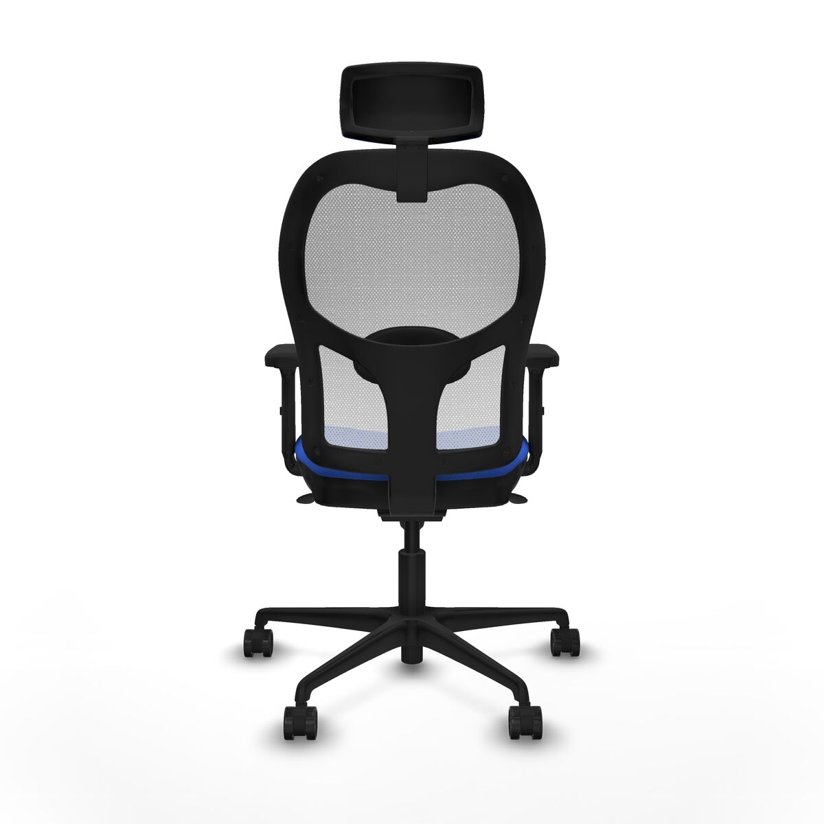 Silla de Oficina con Cabecero Piqueras y Crespo 2D036N2 Azul