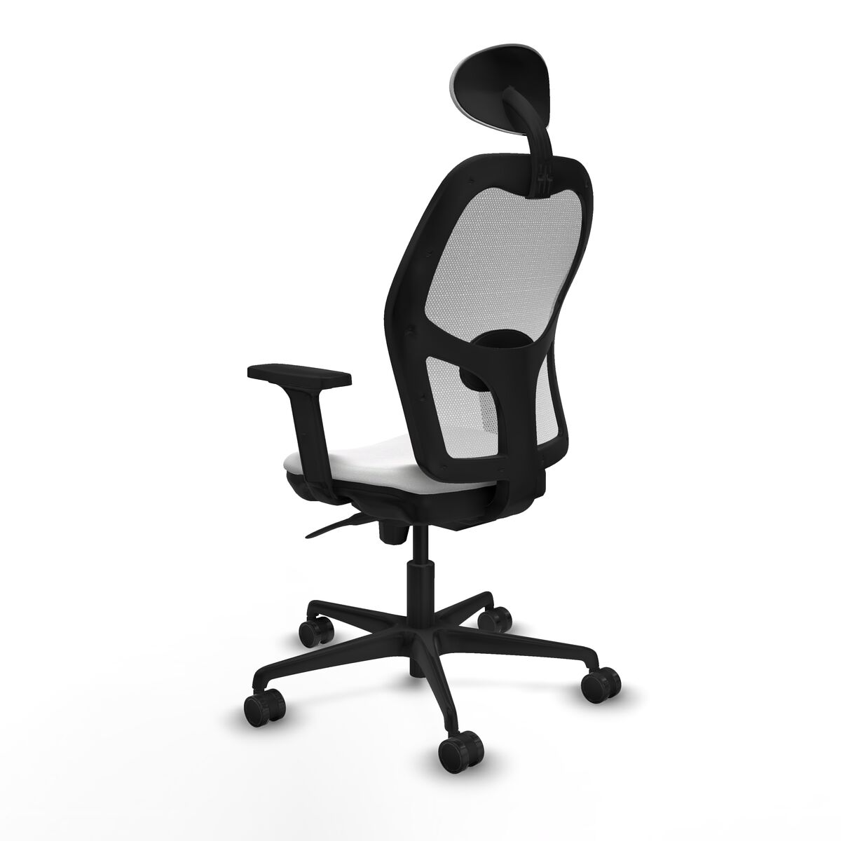 Silla de Oficina con Cabecero Piqueras y Crespo 2D036N1 Blanco