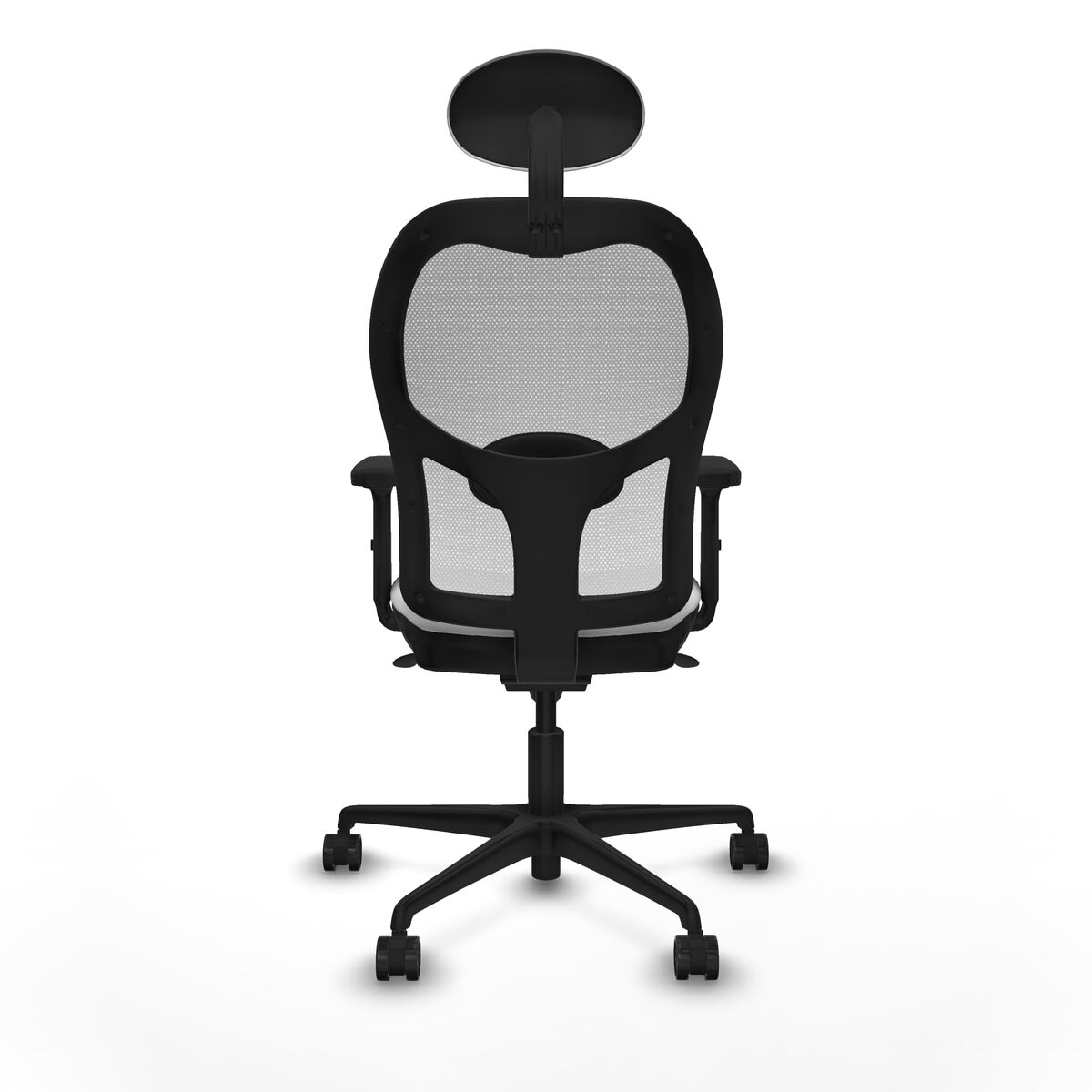 Silla de Oficina con Cabecero Piqueras y Crespo 2D036N1 Blanco