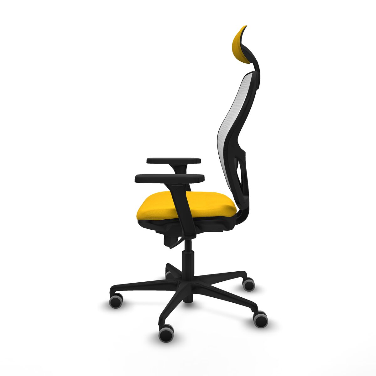 Silla de Oficina con Cabecero Piqueras y Crespo 3D036G1 Amarillo
