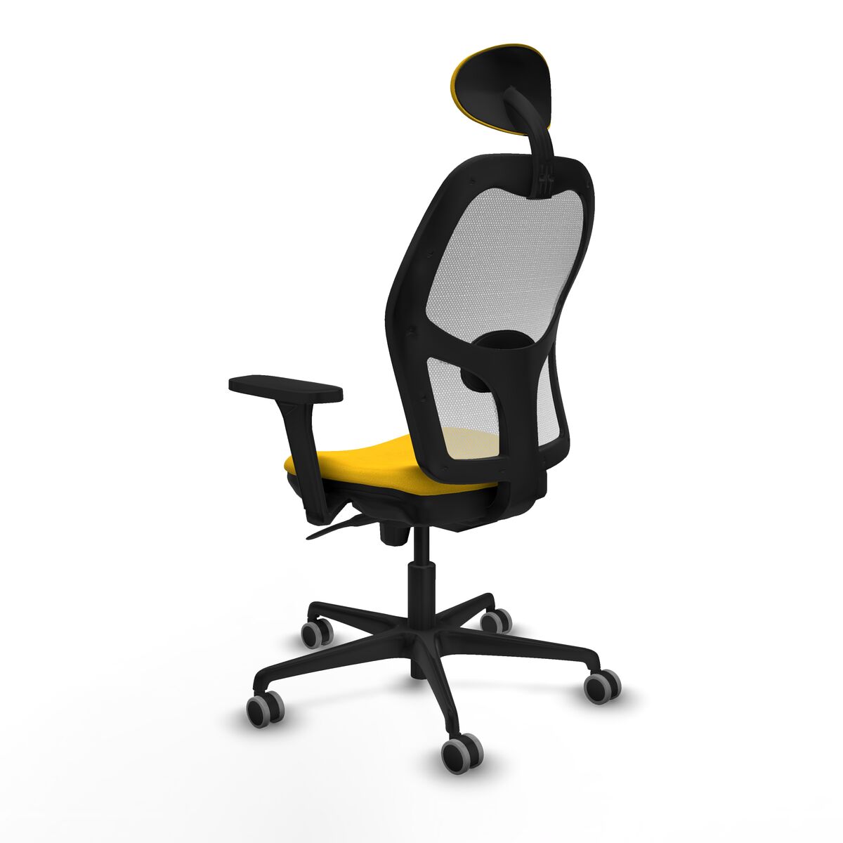 Silla de Oficina con Cabecero Piqueras y Crespo 3D036G1 Amarillo