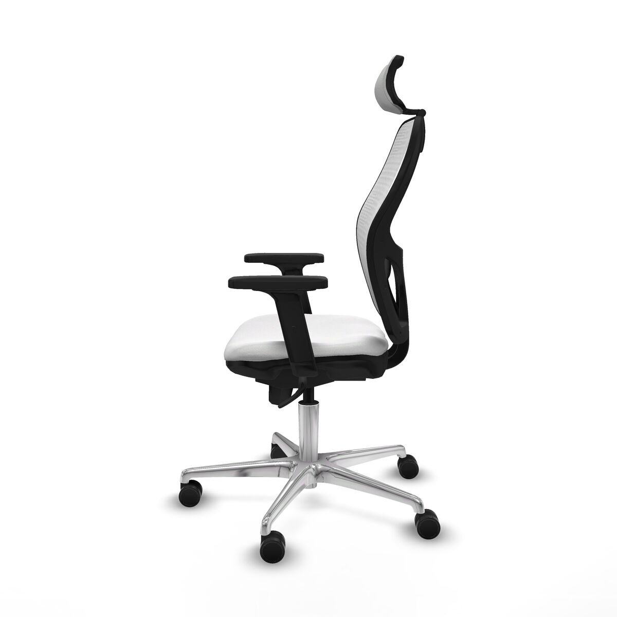 Silla de Oficina con Cabecero Piqueras y Crespo 2D086N2 Blanco