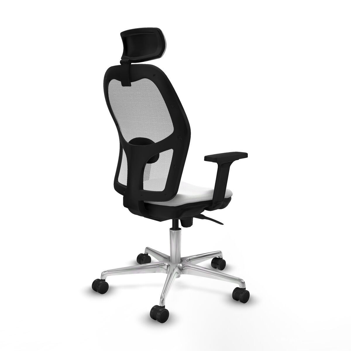 Silla de Oficina con Cabecero Piqueras y Crespo 2D086N2 Blanco