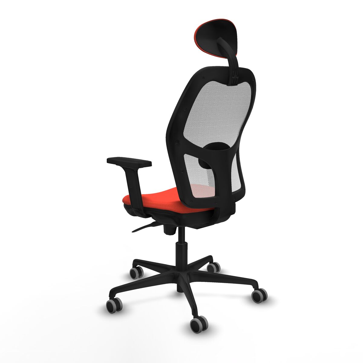 Silla de Oficina con Cabecero Piqueras y Crespo 2D036G1 Naranja Oscuro
