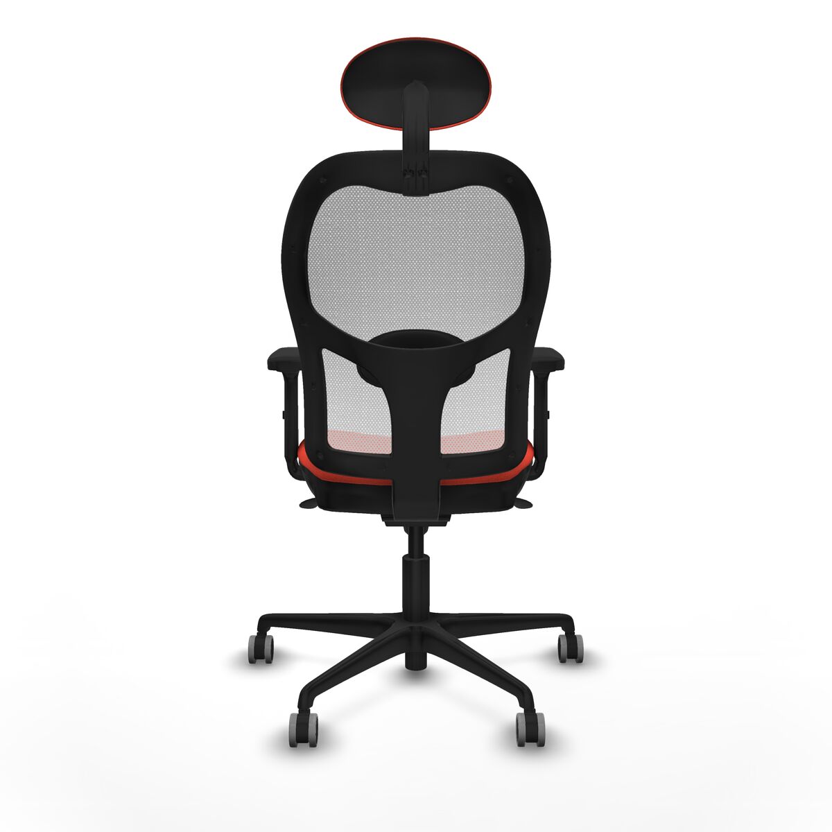 Silla de Oficina con Cabecero Piqueras y Crespo 2D036G1 Naranja Oscuro