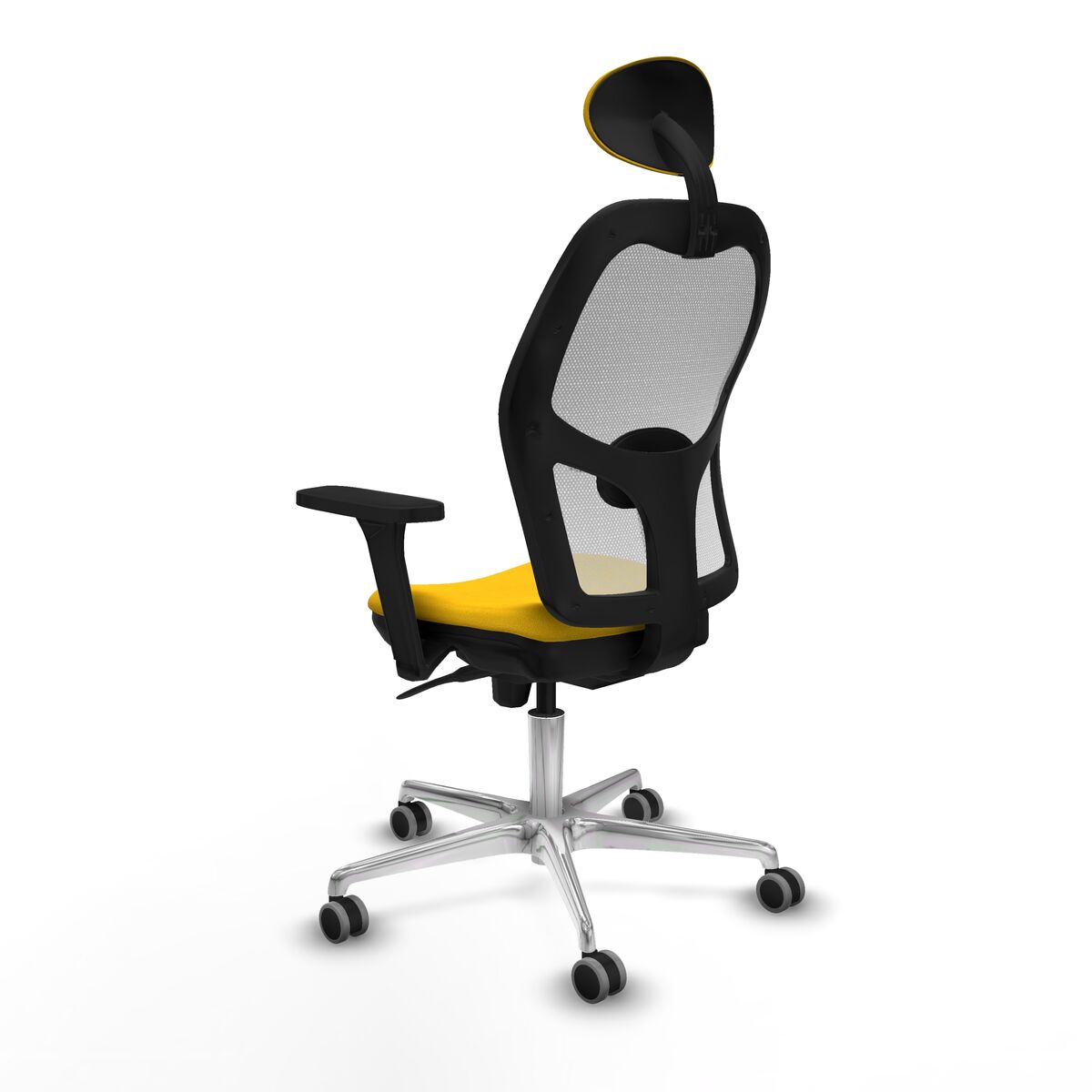 Silla de Oficina con Cabecero Piqueras y Crespo 3D086G1 Amarillo