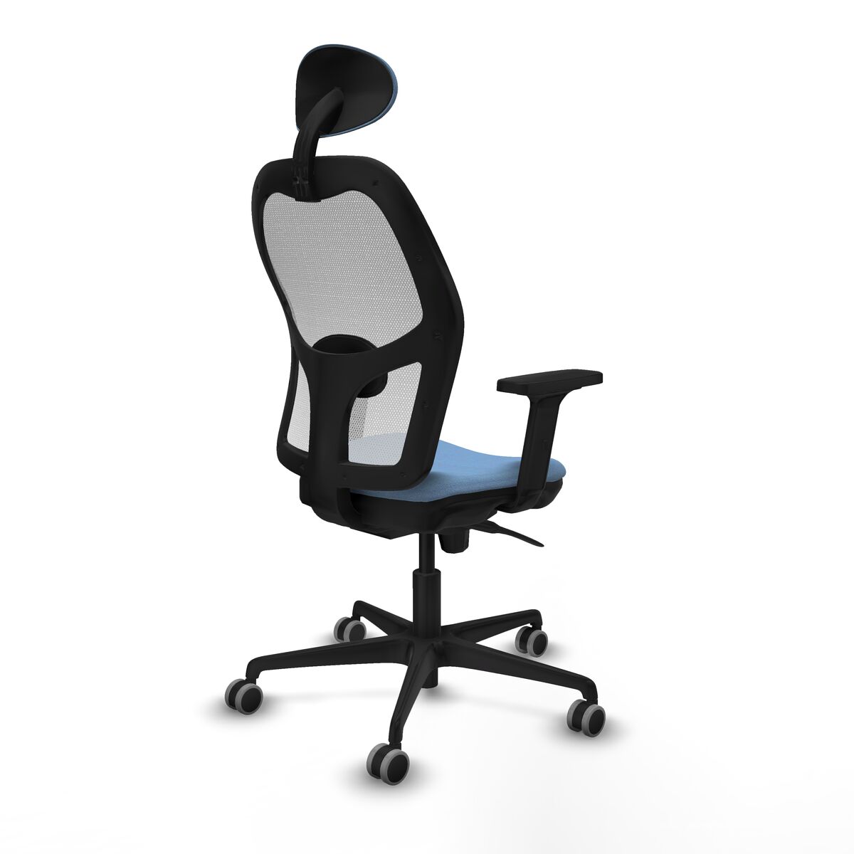 Silla de Oficina con Cabecero Piqueras y Crespo 2D036G1 Azul cielo